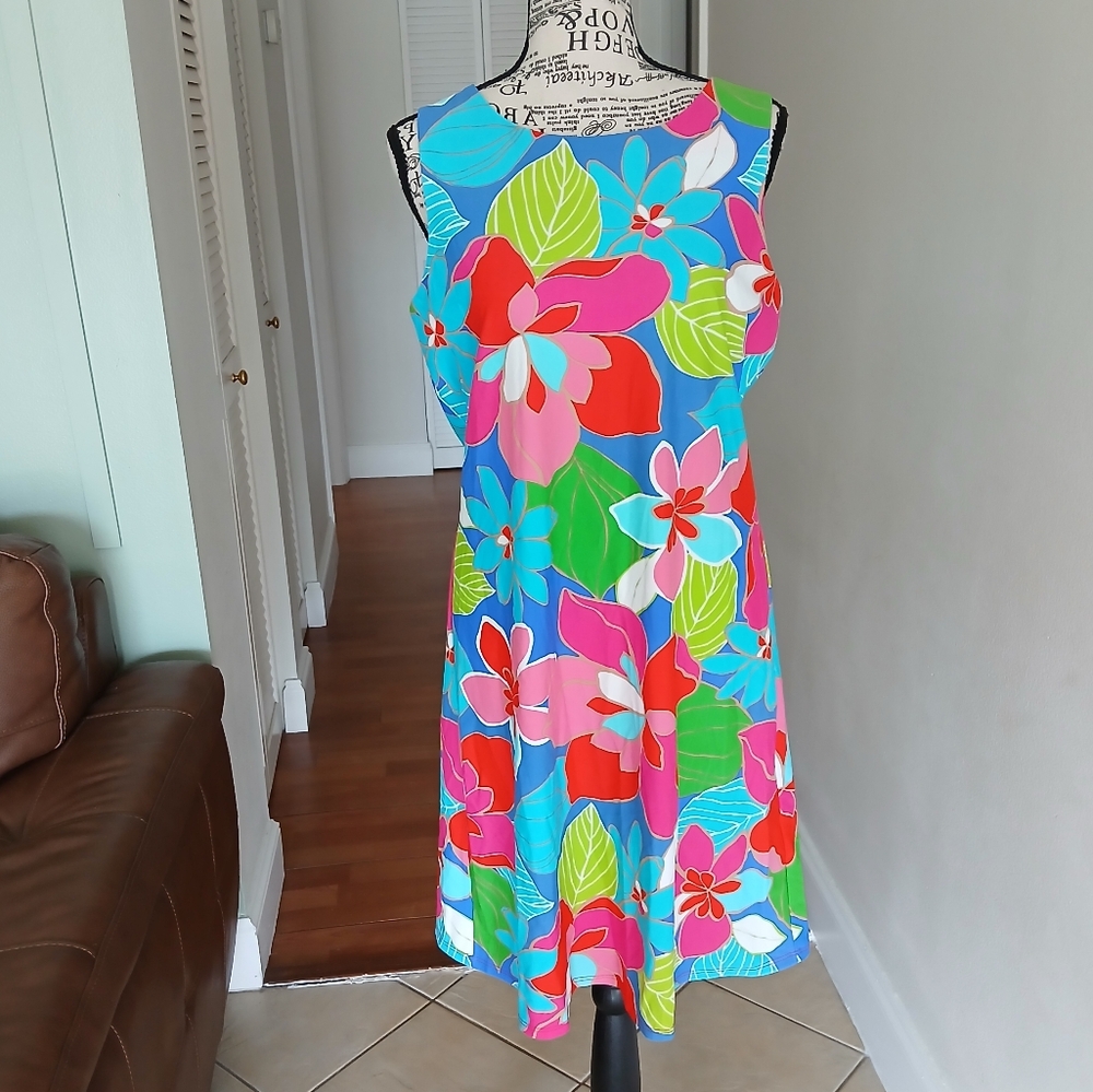 Jude Connally Colorful  Floral Sleeveless‎ Dress